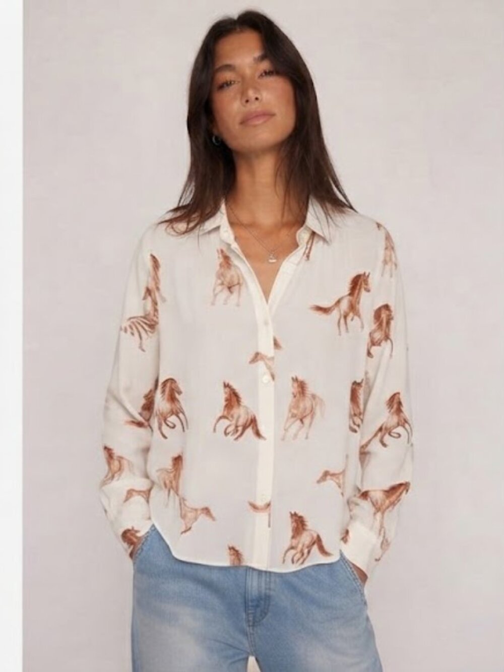 Jane + Delancey Western Button-Down Blouse
